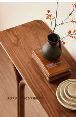 ウォールナット製シンプルデザインテーブル|モダンで洗練されたスタイル|リビング・エントランスに最適 hjy-5008