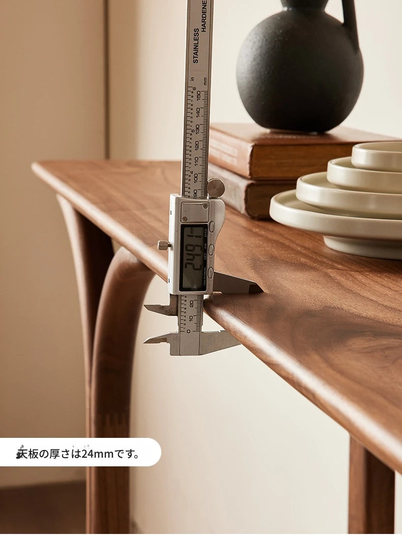 ウォールナット製シンプルデザインテーブル|モダンで洗練されたスタイル|リビング・エントランスに最適 hjy-5008