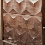 ウォールナット製のおしゃれなキャビネット | モダンデザイン | 高品質収納家具 hjy-5009