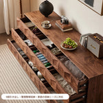 ウォールナット製デザインキャビネット - モダンなインテリアに最適な収納家具 hjy-5010