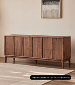 ウォールナット製デザインキャビネット - モダンなインテリアに最適な収納家具 hjy-5010