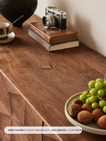 ウォールナット製デザインキャビネット - モダンなインテリアに最適な収納家具 hjy-5010