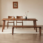 ウォールナットテーブル - シンプルでスタイリッシュなダイニングセット、ナチュラルな木目でお部屋を彩る hjy-5012