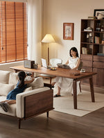 ウォールナットテーブル - シンプルでスタイリッシュなダイニングセット、ナチュラルな木目でお部屋を彩る hjy-5012