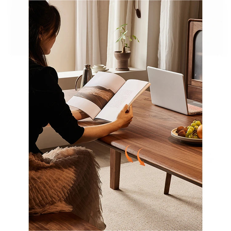 ウォールナットテーブル - シンプルでスタイリッシュなダイニングセット、ナチュラルな木目でお部屋を彩る hjy-5012