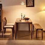 ウォールナット製スツール - シンプルで洗練されたデザイン、リビングやダイニングに最適! hjy-5013