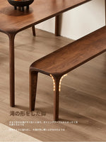 ウォールナット製スツール - シンプルで洗練されたデザイン、リビングやダイニングに最適! hjy-5013