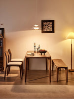 ウォールナット製スツール - シンプルで洗練されたデザイン、リビングやダイニングに最適! hjy-5013