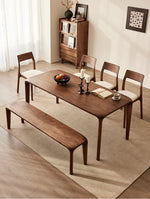 ウォールナット製スツール - シンプルで洗練されたデザイン、リビングやダイニングに最適! hjy-5013