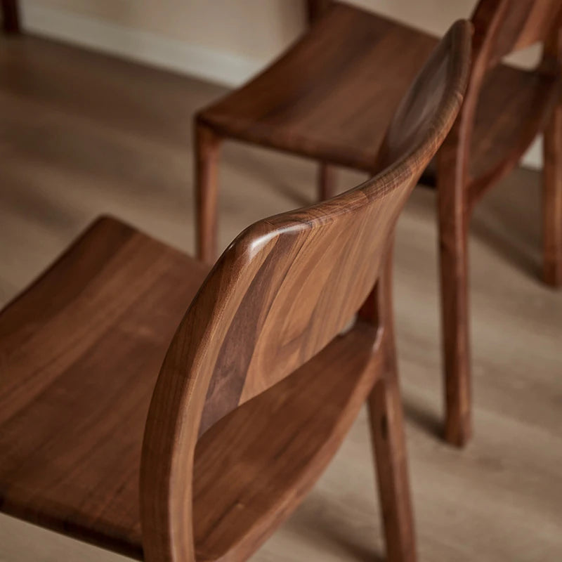ウォールナット製シンプルデザインチェア|洗練されたスタイルでお部屋を引き立てる家具 hjy-5014