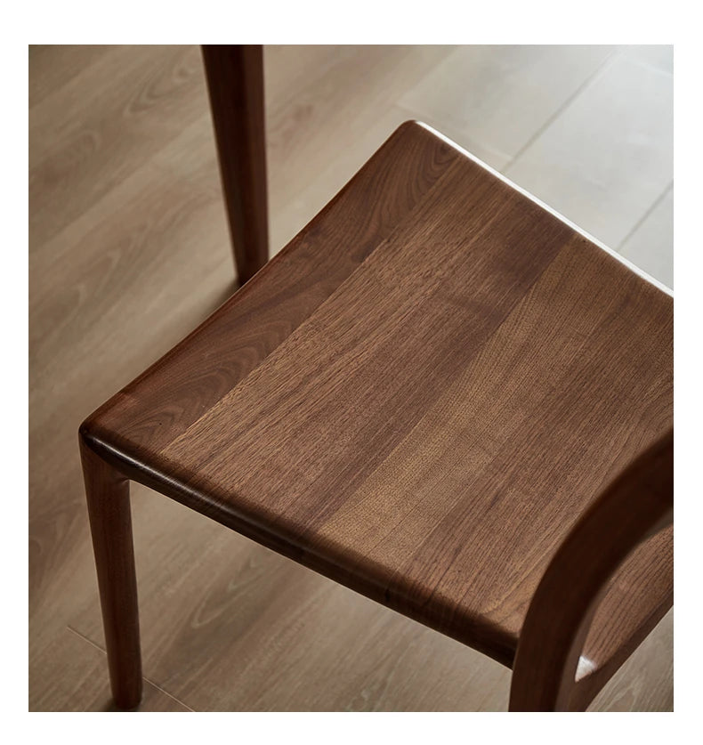 ウォールナット製シンプルデザインチェア|洗練されたスタイルでお部屋を引き立てる家具 hjy-5014