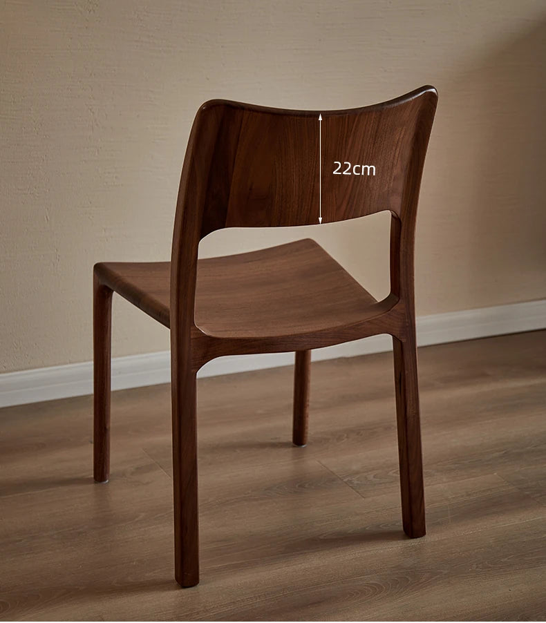 ウォールナット製シンプルデザインチェア|洗練されたスタイルでお部屋を引き立てる家具 hjy-5014