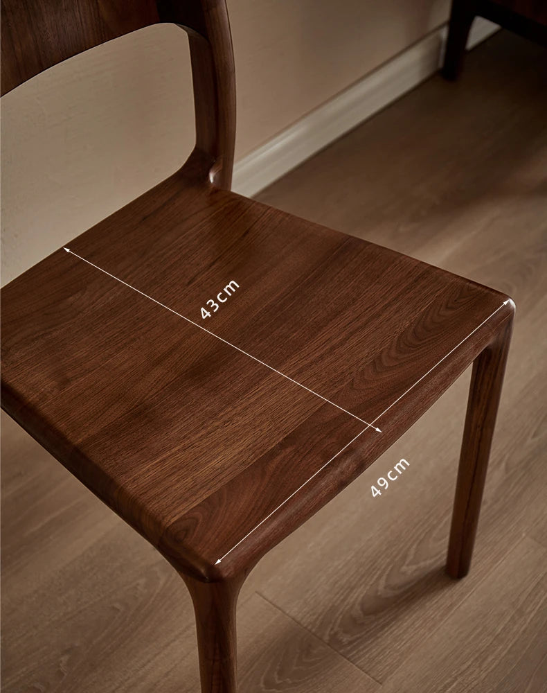 ウォールナット製シンプルデザインチェア|洗練されたスタイルでお部屋を引き立てる家具 hjy-5014