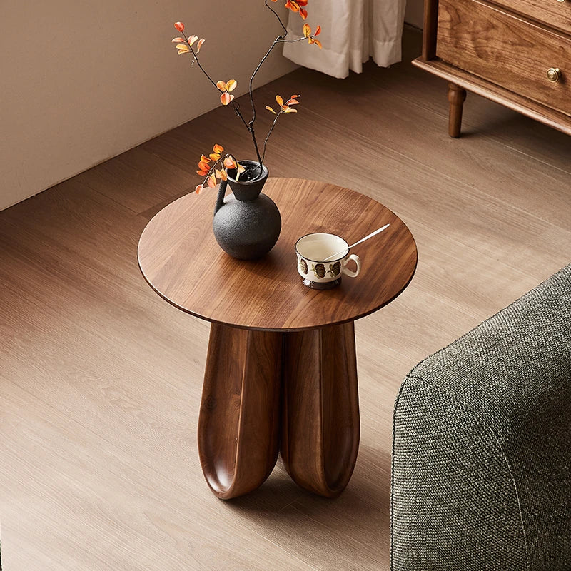 スタイリッシュなウォールナット製センターテーブル - モダンなリビング空間に最適な家具 hjy-5015