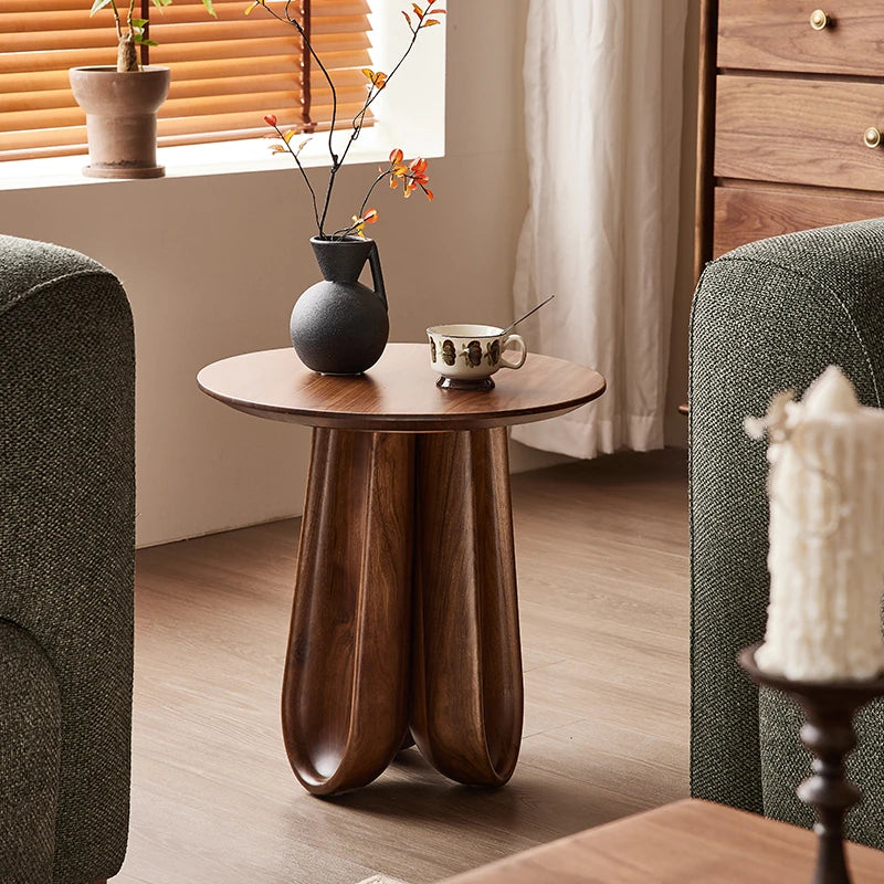 スタイリッシュなウォールナット製センターテーブル - モダンなリビング空間に最適な家具 hjy-5015