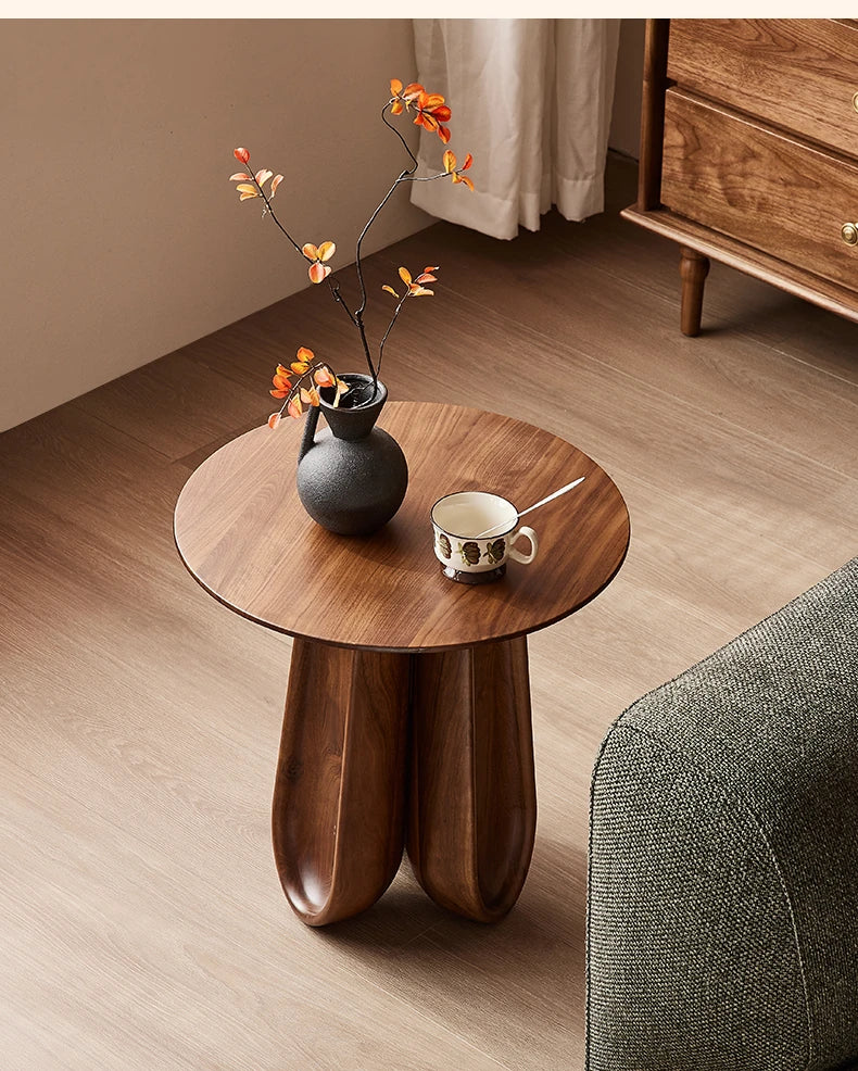 スタイリッシュなウォールナット製センターテーブル - モダンなリビング空間に最適な家具 hjy-5015