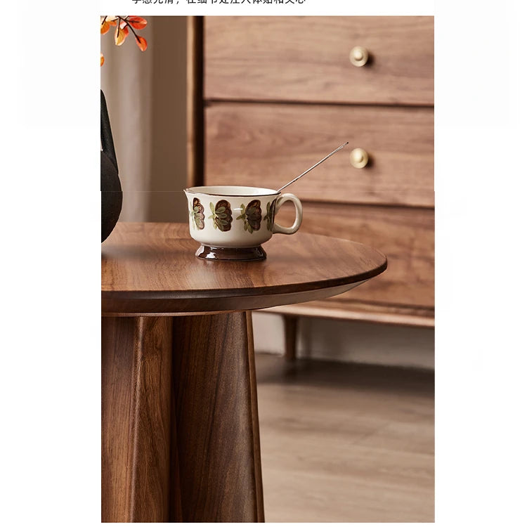 スタイリッシュなウォールナット製センターテーブル - モダンなリビング空間に最適な家具 hjy-5015