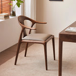 ウォールナットエアレザー使用 おしゃれなデザインチェア - あなたのインテリアを引き立てる高級感溢れる一脚 hjy-5016