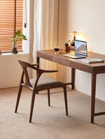 ウォールナットエアレザー使用 おしゃれなデザインチェア - あなたのインテリアを引き立てる高級感溢れる一脚 hjy-5016