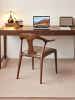 ウォールナットエアレザー使用 おしゃれなデザインチェア - あなたのインテリアを引き立てる高級感溢れる一脚 hjy-5016