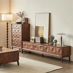 ウォールナット製テレビ台 - シンプルでスタイリッシュなデザイン、リビング空間を彩る一品 hjy-5017