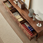 ウォールナット製テレビ台 - シンプルでスタイリッシュなデザイン、リビング空間を彩る一品 hjy-5017