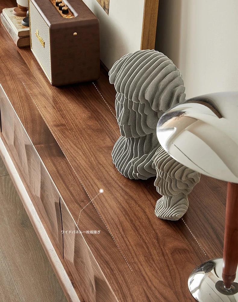 ウォールナット製テレビ台 - シンプルでスタイリッシュなデザイン、リビング空間を彩る一品 hjy-5017