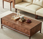 ウォールナット製 センターテーブル おしゃれでスタイリッシュなリビングの必需品 hjy-5018