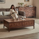 ウォールナット製 センターテーブル おしゃれでスタイリッシュなリビングの必需品 hjy-5018