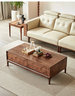 ウォールナット製 センターテーブル おしゃれでスタイリッシュなリビングの必需品 hjy-5018