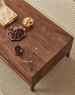 ウォールナット製 センターテーブル おしゃれでスタイリッシュなリビングの必需品 hjy-5018