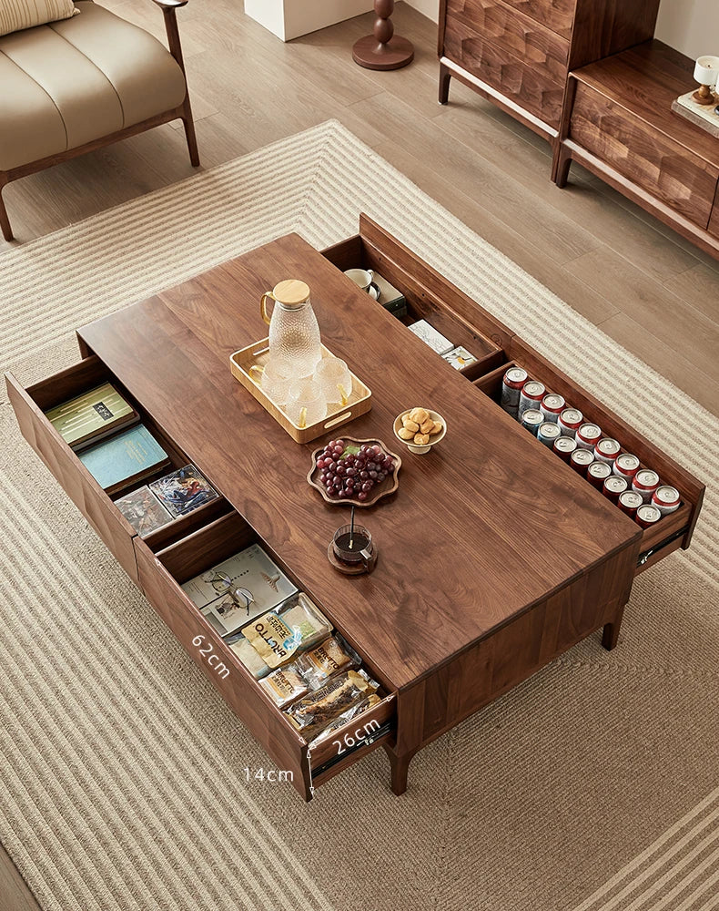 ウォールナット製 センターテーブル おしゃれでスタイリッシュなリビングの必需品 hjy-5018