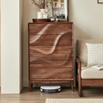 ウォールナット製キャビネット - モダンスタイルで魅力的な収納家具、エレガントなデザインの18世紀風キャビネット hjy-5019