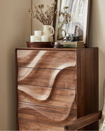 ウォールナット製キャビネット - モダンスタイルで魅力的な収納家具、エレガントなデザインの18世紀風キャビネット hjy-5019