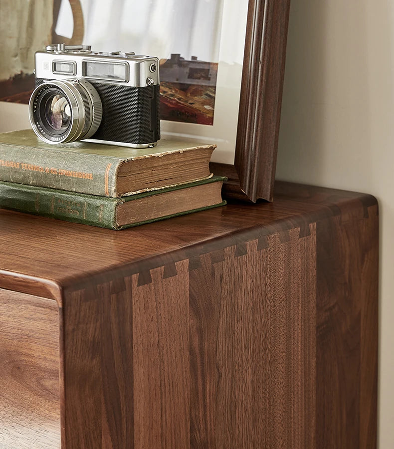 ウォールナット製キャビネット - モダンスタイルで魅力的な収納家具、エレガントなデザインの18世紀風キャビネット hjy-5019