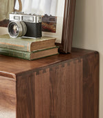 ウォールナット製キャビネット - モダンスタイルで魅力的な収納家具、エレガントなデザインの18世紀風キャビネット hjy-5019