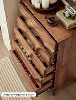 ウォールナット製キャビネット - モダンスタイルで魅力的な収納家具、エレガントなデザインの18世紀風キャビネット hjy-5019