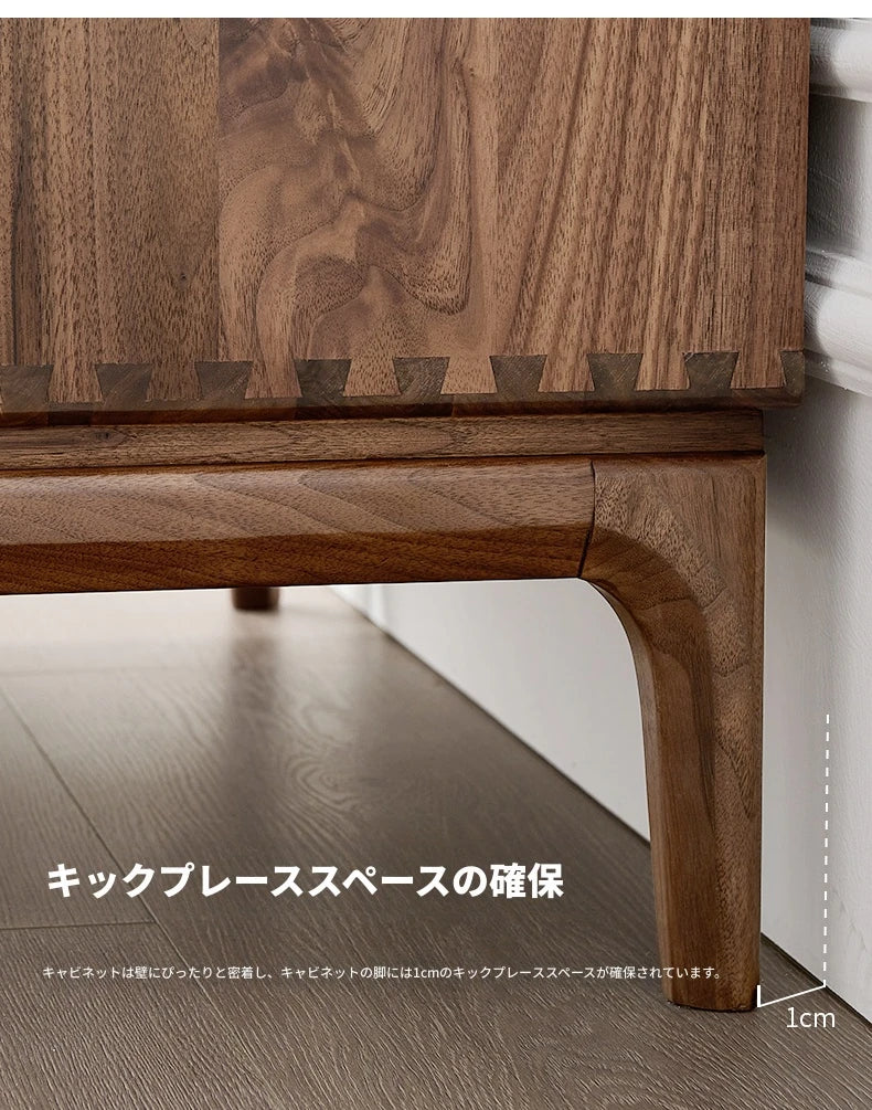 ウォールナット製キャビネット - モダンスタイルで魅力的な収納家具、エレガントなデザインの18世紀風キャビネット hjy-5019