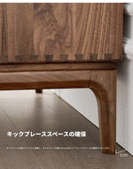 ウォールナット製キャビネット - モダンスタイルで魅力的な収納家具、エレガントなデザインの18世紀風キャビネット hjy-5019