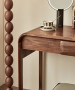 ウォールナット製おしゃれ化粧台 - スタイリッシュなデザインと実用性を兼ね備えたドレッサー hjy-5020