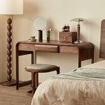 ウォールナット スツール | シンプルで洗練されたデザイン | 寝室やリビングにピッタリなインテリア accent hjy-5021