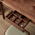 ウォールナット スツール | シンプルで洗練されたデザイン | 寝室やリビングにピッタリなインテリア accent hjy-5021