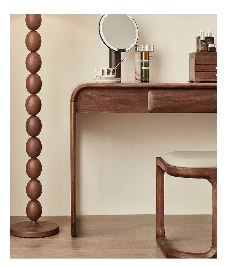 ウォールナット スツール | シンプルで洗練されたデザイン | 寝室やリビングにピッタリなインテリア accent hjy-5021