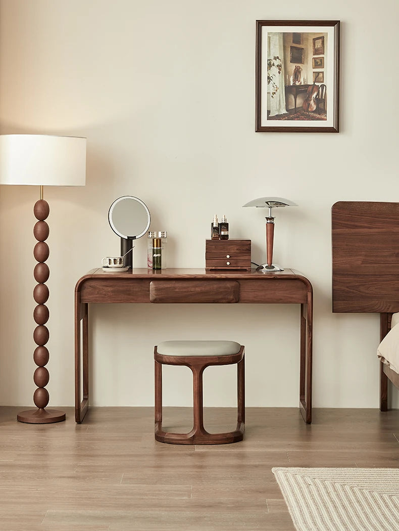 ウォールナット スツール | シンプルで洗練されたデザイン | 寝室やリビングにピッタリなインテリア accent hjy-5021