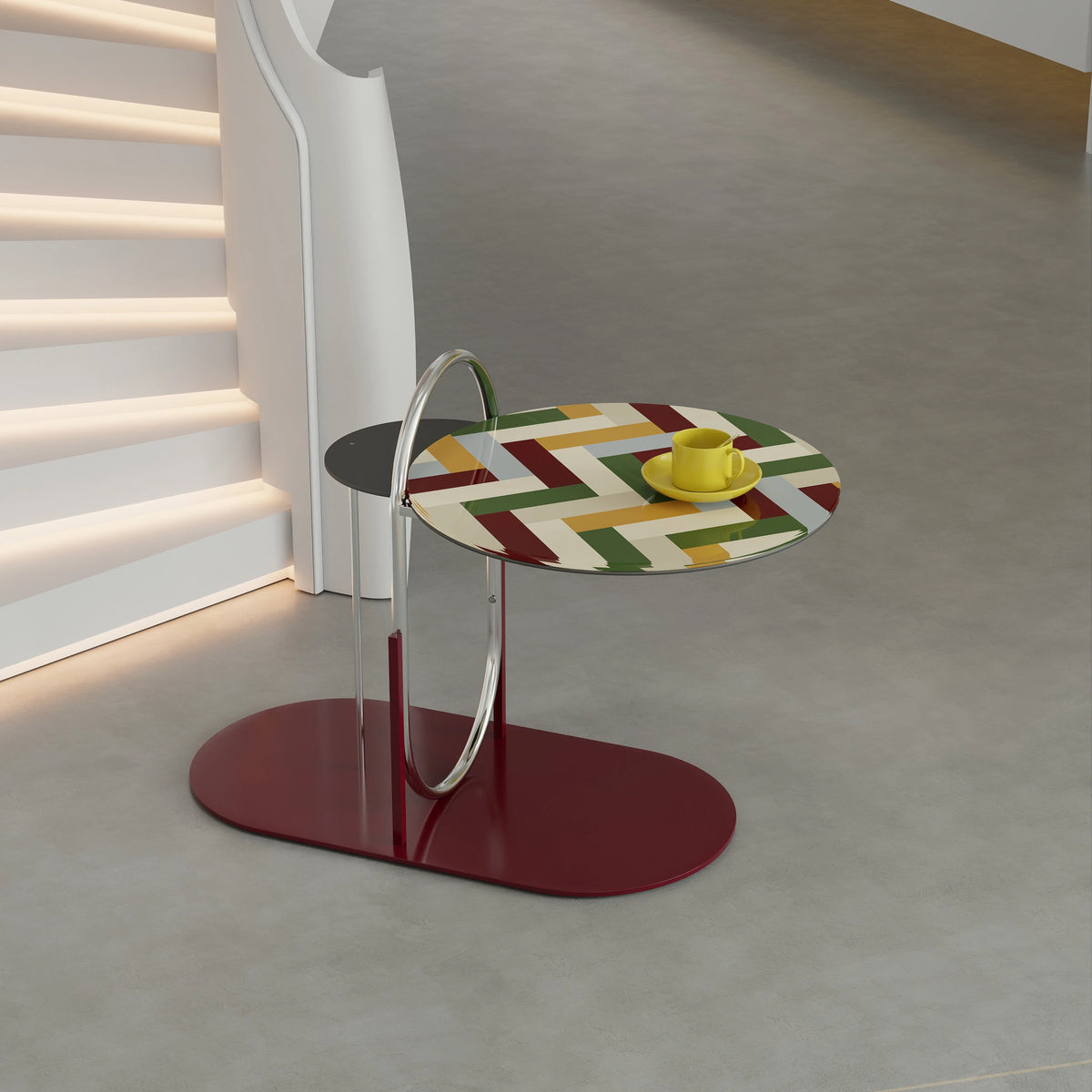 おしゃれなセンターテーブル - 強化ガラスとステンレス製のスタイリッシュデザイン! hjzjl-5195