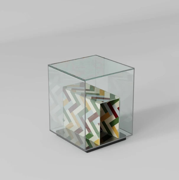 モダンデザイン強化ガラスセンターテーブル - アクリル製、スタイリッシュなインテリアに最適 hjzjl-5197