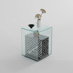 モダンデザイン強化ガラスセンターテーブル - アクリル製、スタイリッシュなインテリアに最適 hjzjl-5197