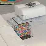 モダンデザイン強化ガラスセンターテーブル - アクリル製、スタイリッシュなインテリアに最適 hjzjl-5197