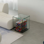 モダンデザイン強化ガラスセンターテーブル - アクリル製、スタイリッシュなインテリアに最適 hjzjl-5197