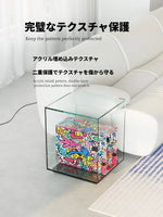 モダンデザイン強化ガラスセンターテーブル - アクリル製、スタイリッシュなインテリアに最適 hjzjl-5197